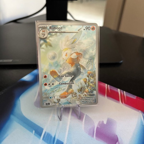 Pokémon TCG Raboot Stellar Crown Illustration Rare Holo card mint