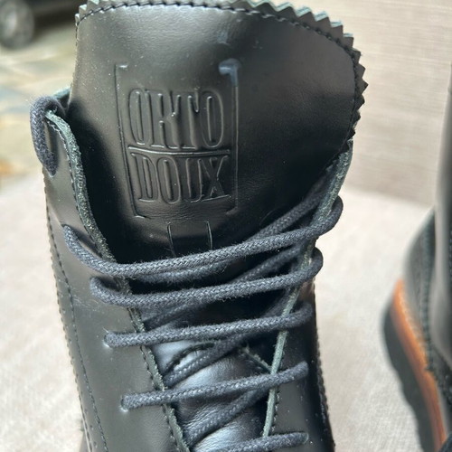 Ortodoux leather boots like new, black, size 44-44.5