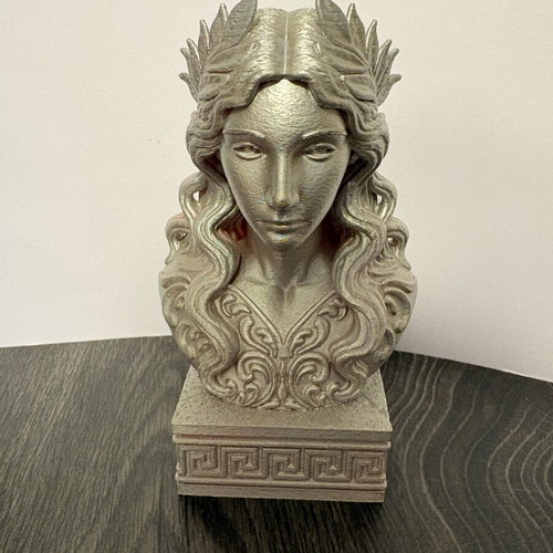 Silver bust statue 15cm new, mythological aesthetic