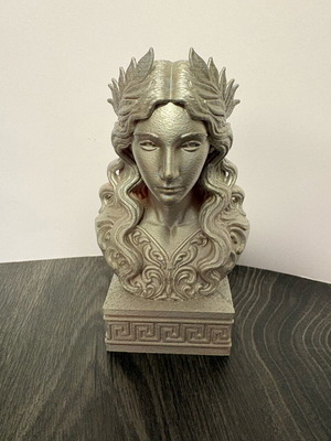 Silver bust statue 15cm new, mythological aesthetic
