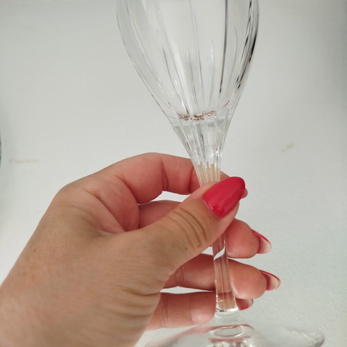 Christofle Crystal Glasses set of 5 like new