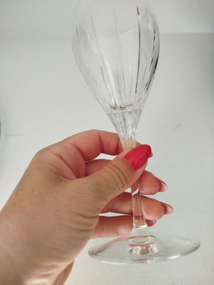 Christofle Crystal Glasses set of 5 like new