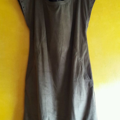 Suede brown dress medium new