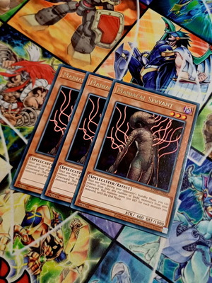 Playset 3x Maniacal Servant LODT Rare Reprint Yu-Gi-Oh! cards