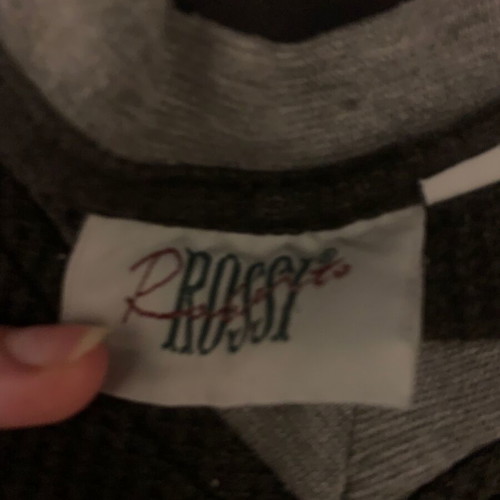 Rossi pajama shirt like new, large, gray