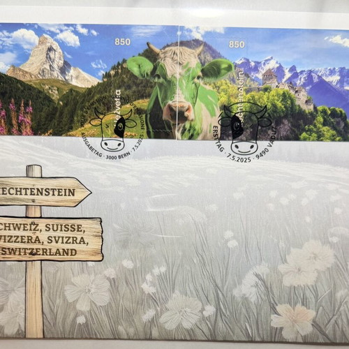 Crypto Stamp CHLI 2025 Green Edition Switzerland & Liechtenstein like new