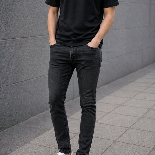 Jack & Jones men's slim jeans new, black and grey, 100% cotton