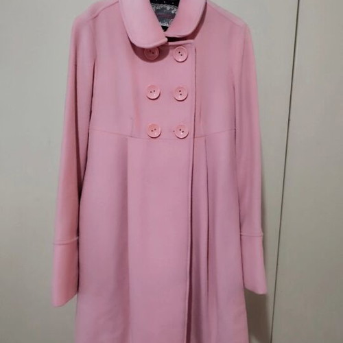 Fornarina coat 100% wool like new, pink size Medium