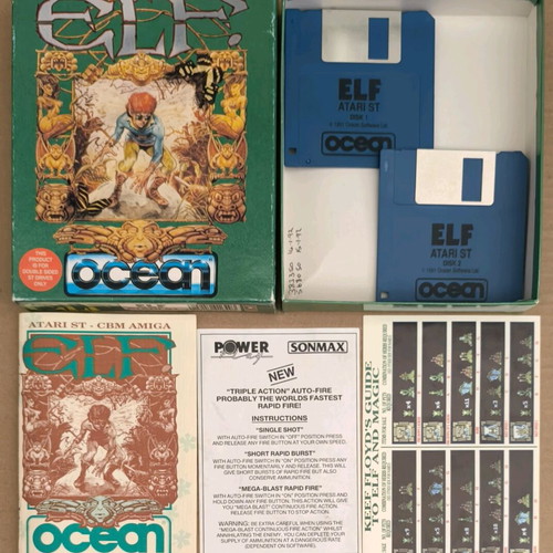 Elf (Ocean) (Atari ST) like new, complete in box