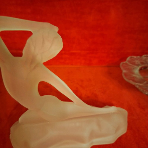 Nude Clear Crystal Girl Like New, Pure White Crystal from France