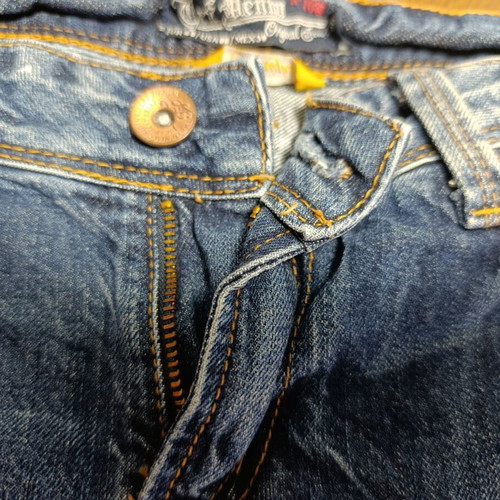 Women's denim shorts like new, size L, blue