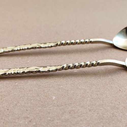 Vintage EPNS Cocktail Spoons set of 2, 18cm, like new