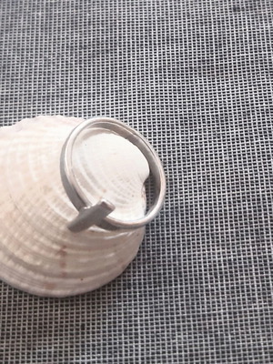 925 Silver Ring with Small Cross Handmade New
