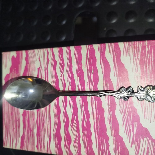 Set of silver-plated dessert spoons