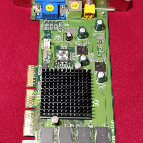 NVIDIA GeForce4 MX440 graphics card used, 64MB, AGP interface