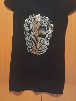 Black knitted dress I love fashion like new with sequins