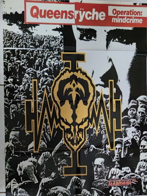 Metallica double-sided poster Live in Greece 2007 / Queensryche Operation: Mindcrime like new