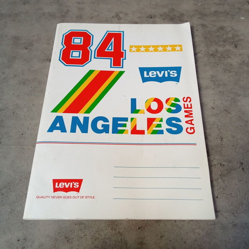 Levis 1984 Los Angeles Olympics notebook collectible, like new, promotional 1980