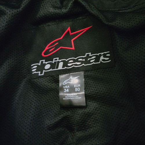 Παντελόνι μοτοσικλέτας AlpineStars Missile Black δερμάτινο καινούργιο μέγεθος 50