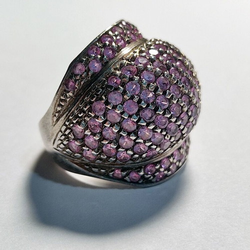 Ring Pink Morganite Silver 925 used