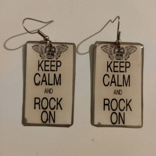 Earrings in rock style new