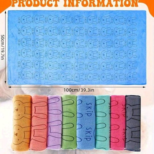 Super absorbent dog towels microfiber set of 2 gray