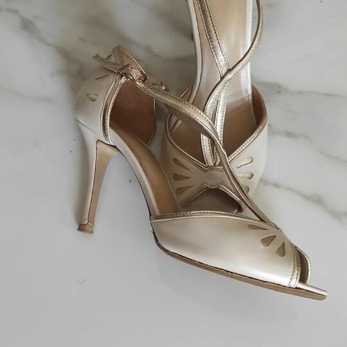 Leather handmade sandals like new, size 38