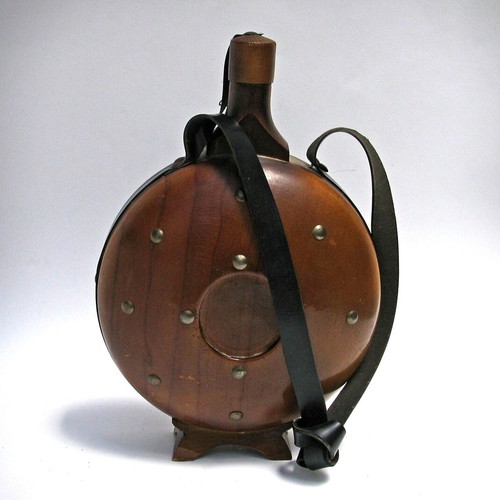 Tsotra old flask pagouri traditional wooden large like new
