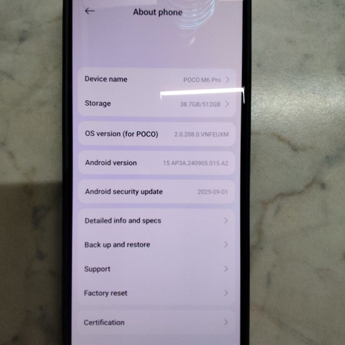 Xiaomi Poco M6 Pro Dual SIM (12/512GB) purple like new