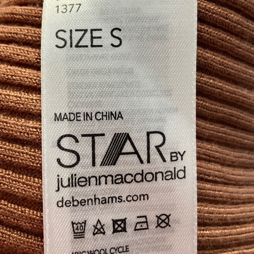 Bodycon rib dress with golden buttons like new, size S