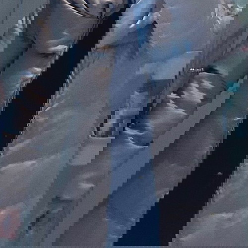 Γυναικείο μπουφάν πολύ ζεστό με ιδιαίτερο γιακά μέχρι το γόνατο, σαν καινούργιο, μέγεθος S