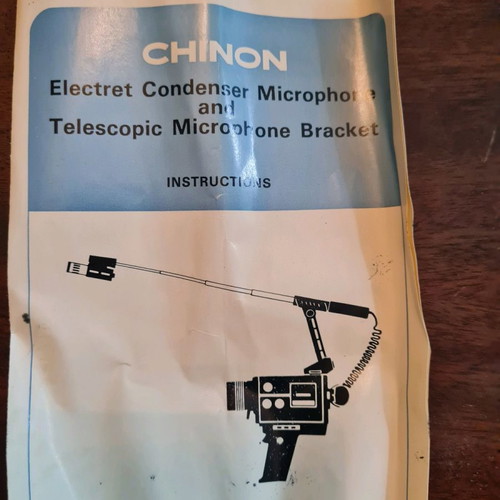 Chinon vintage folding telescopic microphone used