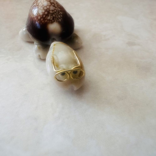 Vintage Handmade Turtle Decor Made of Natural Cowrie Shells Like New
