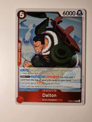 Dalton One Piece Card Game OP08-008 Rare