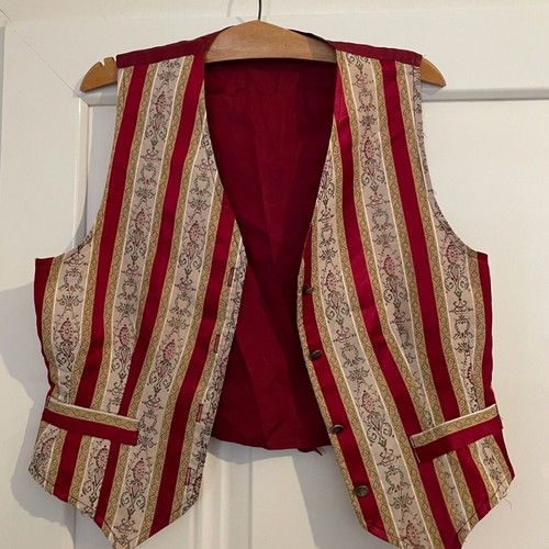 Vintage brocade waistcoat 80s like new, size M 38 10
