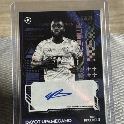 Topps Uefa Club Competitions Knockout 2025-26 Dayot Upamecano auto like new