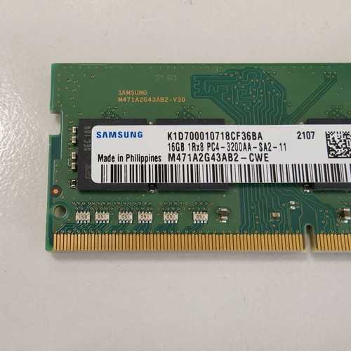 Samsung DDR4 32GB (2 x 16GB) 3200 MHz SODIMM RAM