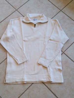 Valentino spring pullover L like new, beige with zipper