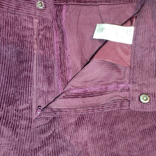 NA-KD Burgundy Plum Corduroy Pants Like New