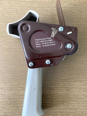 Tape dispenser used, professional packaging gun
