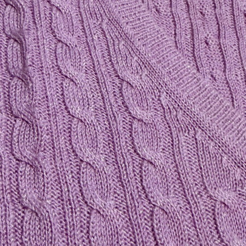 Massimo Dutti Lilac Cable Knit Sweater M Like New