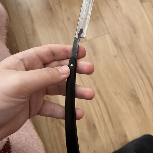 Paul Springer Pascha 2 straight razor used, antique German Solingen