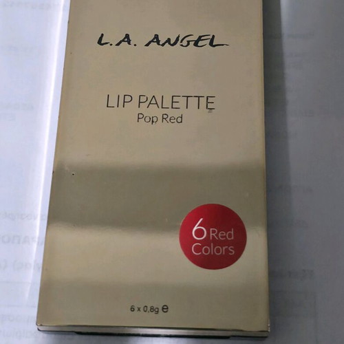 L.A. Angel Pop Red Lip Palette new with 6 red shades