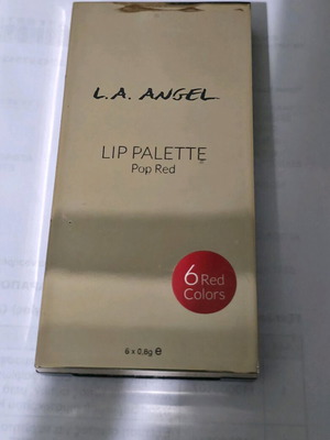 Παλέτα χειλιών L.A. Angel Pop Red καινούργια με 6 κόκκινες αποχρώσεις