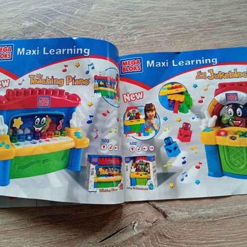 Catalog of old toys used with wear