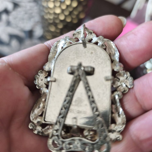 Silver 925 Small Frame with Gold Details like new