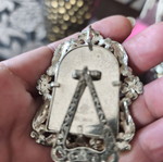 Silver 925 Small Frame with Gold Details like new
