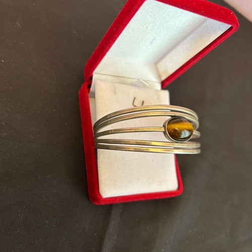 Vintage 925 silver bracelet cuff used, 19 cm