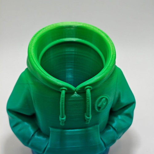 Handmade hoodie pencil holder green gradient, new