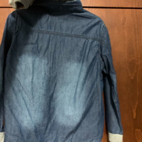 Denim shirt with detachable hood Orchestra like new, blue